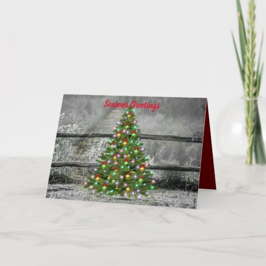 Rustikales Ranch Weihnachten (Vorderseite)