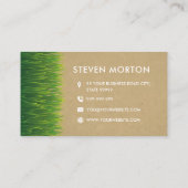 Rustikales Rasenmähen Visitenkarte (Rückseite)