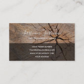 Rustikales Rechteck mit grauem Rechteck, gerahmt Visitenkarte (Rückseite)