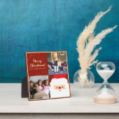 Rustikales Red & Gold Weihnachtsfest und Foto Fotoplatte (InSitu)