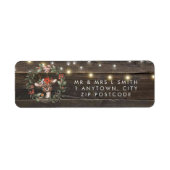 Rustikales Reh-Duschrücketikett (Vorne)