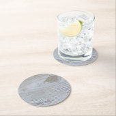 Rustikales rehabilitiertes Brett Runder Pappuntersetzer (Vor Ort)