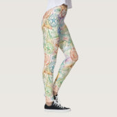 Rustikales Reisepass-Stempel-Reisemuster (3) Leggings (Rechts)