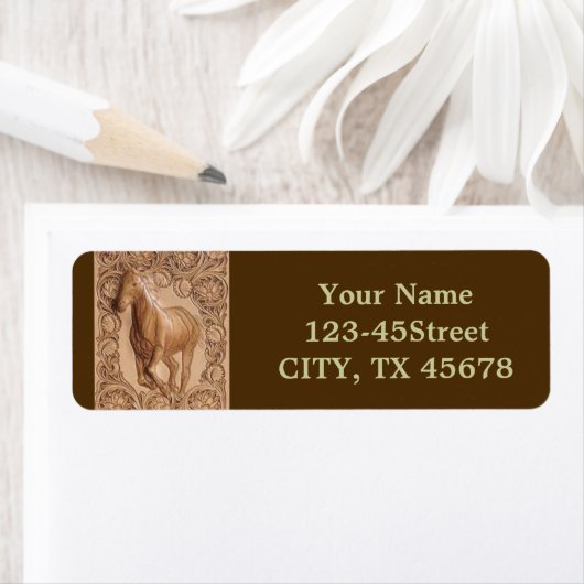 Rustikales Reitpferd aus Western (Insitu)