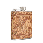 Rustikales Reitpferd aus Western Flachmann (Rechts)