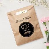 Rustikales Restaurant Bakery Food Custom Logo Geschenktütchen (Versiegelt)