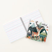 Rustikales Retreat - Herbst Hirsch im Bergkiefer Notizblock (Innenseite)