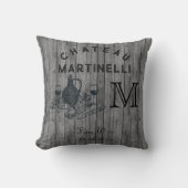 Rustikales Retro-Chateau Kissen (Vorderseite)