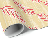 rustikales Retro-Herzmuster Valentine Geschenkpapier (Rolleneckpunkt)