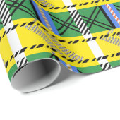 Rustikales Retro-Kariertes Mustergeschenk Geschenkpapier (Rolleneckpunkt)