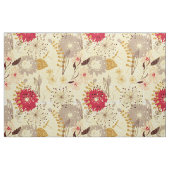 Rustikales Retro-Muster Beige und Rot Stoff (Fat Quarter (45,7 x 55,9 cm))