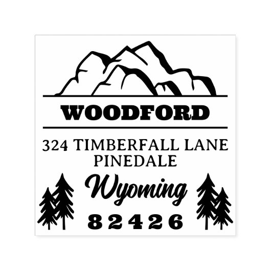 Rustikales Retro Permastempel (Design)