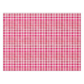Rustikales Retro-Rosa Textil Kariert Tischdecke (Vorderseite (Horizontal))