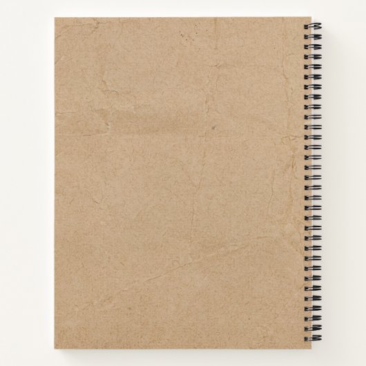 Rustikales Retro Vintag Kochküche Rezept Notizblock (Rückseite)