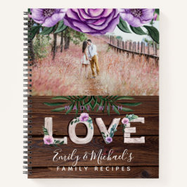 Rustikales Rezept Buch Heirloom Hochzeit Foto Gesc