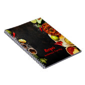 Rustikales Rezept für mexikanische Speisen Notizblock (Rechte Seite)