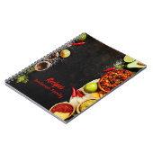 Rustikales Rezept für mexikanische Speisen Notizblock (Linke Seite)