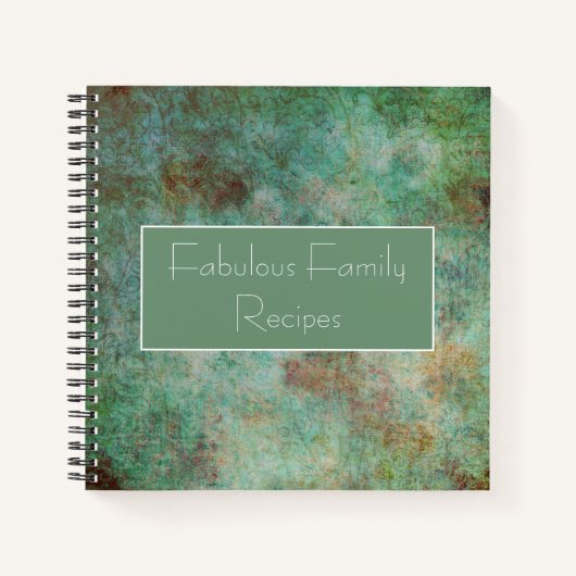 Rustikales Rezept Notizblock (Vorderseite)