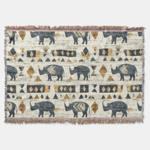 Rustikales Rhino-Stammesmuster (1) Decke