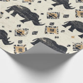 Rustikales Rhino-Stammesmuster (2) Geschenkpapier (Ecke)