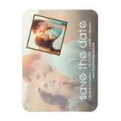 Rustikales Romantisches 2 Foto Save the Date Magnet (Vertikal)