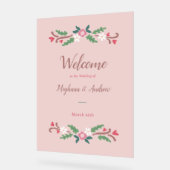 Rustikales romantisches Blumenessen Acrylschild (Winkel)