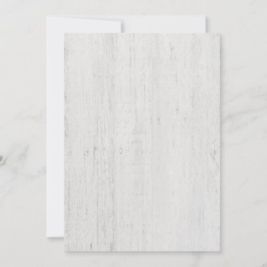 Rustikales romantisches der einladung (Rückseite)