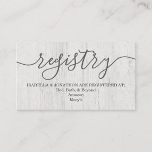 Rustikales romantisches der Register-Karten- Begleitkarte