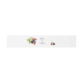 Rustikales Romantisches Herbst-Berry-Hochzeitssemb Einladungsbanderole (Flach)