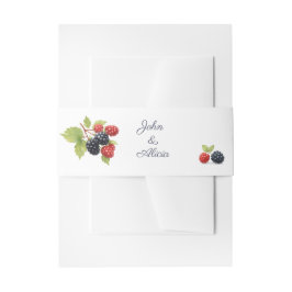 Rustikales Romantisches Herbst-Berry-Hochzeitssemb Einladungsbanderole