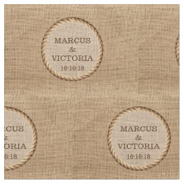 Rustikales Rope Wedding Jute Stoff