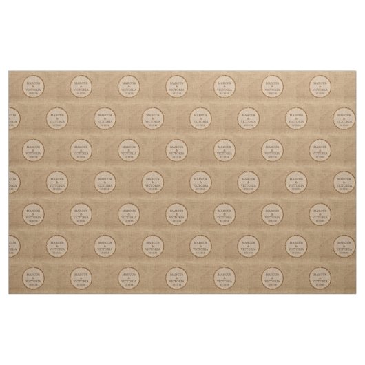 Rustikales Rope Wedding Jute Stoff (Fat Quarter (45,7 x 55,9 cm))