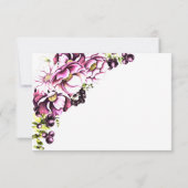 Rustikales Rosa Blumenzwiebeln RSVP (Rückseite)