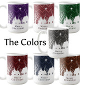 Rustikales Rosa-Christmas-Dorf-Chevron-Strickmuste Kaffeetasse
