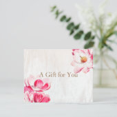 Rustikales rosa florales Magnolia-Weathered Wood (Stehend Vorderseite)