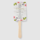 Rustikales Rosa Florals auf dem Programm für die H Fächer (Rückseite)