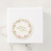 Rustikales Rosa Garden Blume Custom Brautparty Geschenkanhänger (Beispiel)