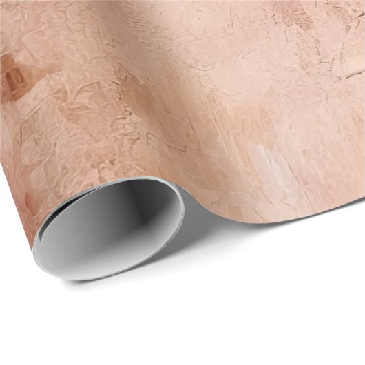 Rustikales Rosa Geschenkpapier (Rolleneckpunkt)