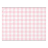 Rustikales rosa Gingham Karo Kariertes Muster Tischdecke (Vorderseite (Horizontal))