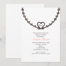 Rustikales rosa Heart Vine Brautparty Party