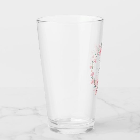 Rustikales rosa Kirschblossom Glas (Rechts)