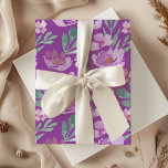 Rustikales rosa-magenta-florales Wasserfarbmuster Geschenkpapier Set<br><div class="desc">Das ist ein wunderschönes originales Aquarelldesign,  das in unserem Studio entworfen wurde. Die zarten,  rosa Blume kontrastieren wunderschön mit den grünen Blattelementen auf magentafarbenem Hintergrund. Ideal für Hochzeiten,  Jubiläen,  Geburtstage und vieles mehr.</div>