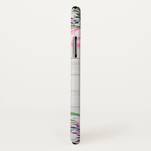 Rustikales rosa Monogramm der Pfingstrosen-| Case-Mate iPhone Hülle (Hinten/Rechts)