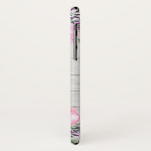 Rustikales rosa Monogramm der Pfingstrosen-| Case-Mate iPhone Hülle (Hinten/Links)