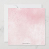 Rustikales Rosa Party Brautparty Einladung (Rückseite)