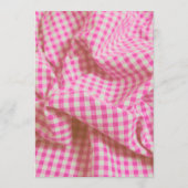 Rustikales, rosa Party Einladung (Rückseite)