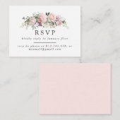 Rustikales Rosa Rosa Blumenrosa UAWG Begleitkarte (Vorne/Hinten)