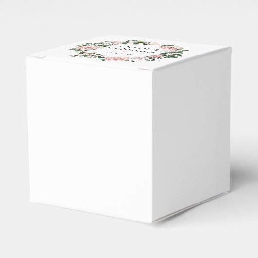 Rustikales Rosa Rose Brautparty Geschenkschachtel (Vorderseite)