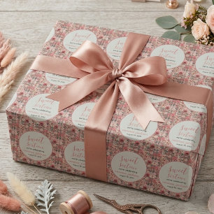 Rustikales Rosa Rose Gold 16 . Geburtstag Geschenkpapier