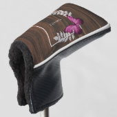 Rustikales Rosa Schmetterling Golf Head Cover Golf Headcover (3/4 Vorderseite)